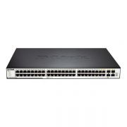 D-link 48-port 10/100/1000 Layer 2 Stackable Managed Gigabit Switch including 4-port Combo 1000BaseT/SFP wi