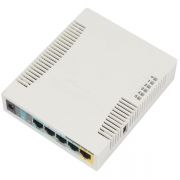 Mikrotik RouterBOARD 951Ui-2HnD with 600Mhz CPU, 128MB RAM, 5xLAN, built-in 2.4Ghz 802b/g/n 2x2 two chain wir