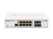 Mikrotik Cloud Router Switch 112-8P-4S-IN with QCA8511 400Mhz CPU, 128MB RAM, 8xGigabit LAN with PoE-out, 4xS