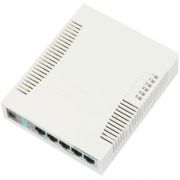 Mikrotik RouterBOARD 260GS 5-port Gigabit smart switch with SFP cage, SwOS, plastic case, PSU